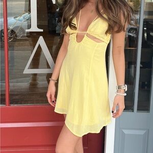 Pale Yellow Strappy Dress